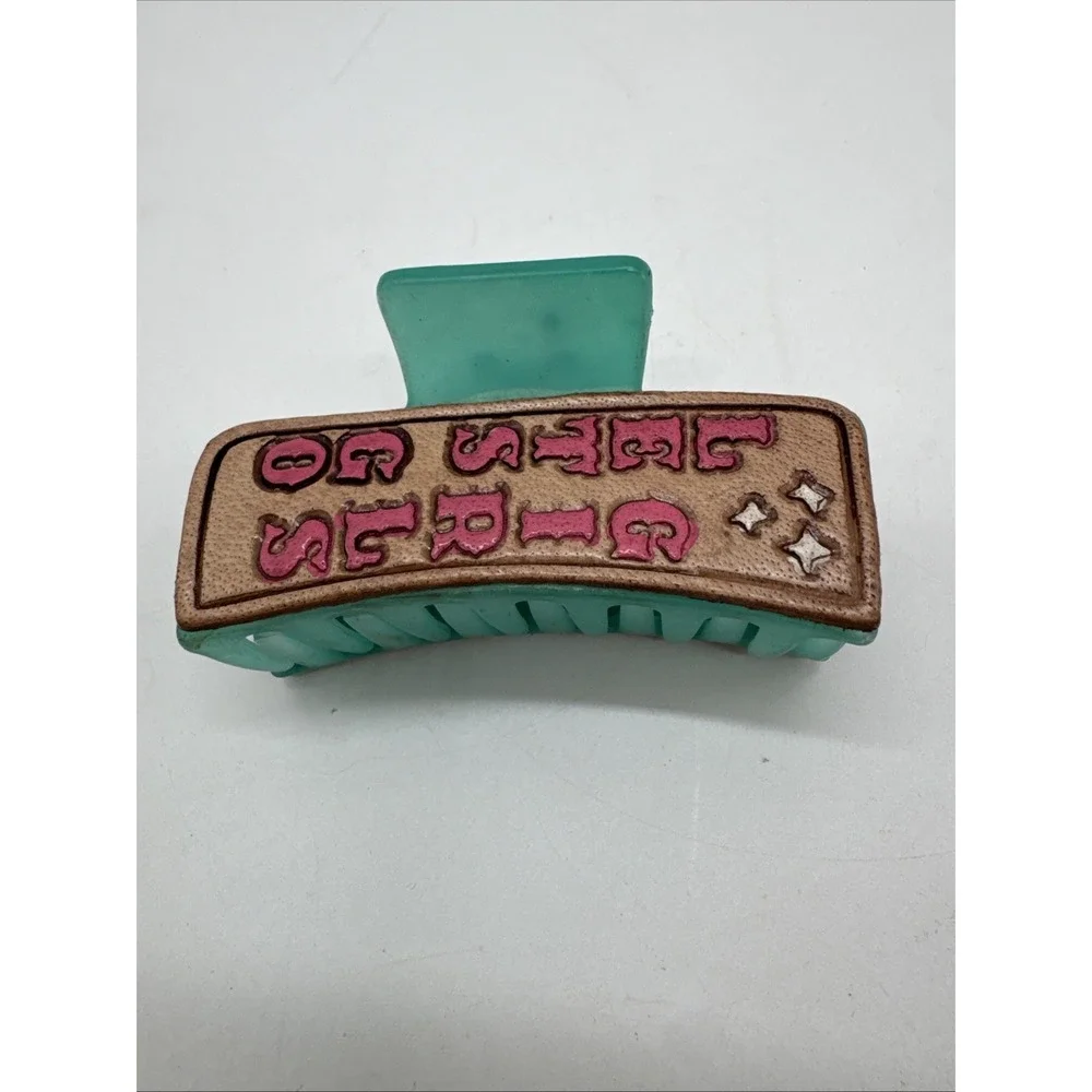 Embossed Hair‎ Clip Lets Go Girls Player 3 1/4